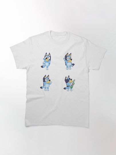 BlueyDad Characters, Bandit Heeler Set Classic T-Shirt