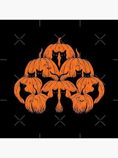 Pumpkin Cat Pillow