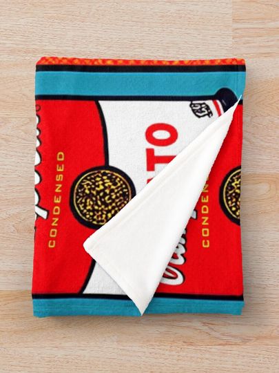 Campbell's Tomato Soup Pop Art Throw Blanket