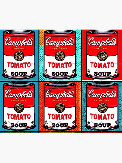 Campbell's Tomato Soup Pop Art Throw Blanket
