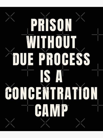 Prison without Due Process is a Concentration Camp Poster