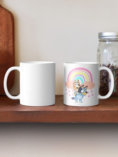 BlueyDad Characters, BlueyDad and Bingo Coffee Mug