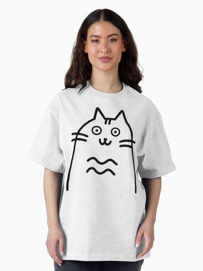 The Silly Kitty Oversized T-Shirt for Women and Men