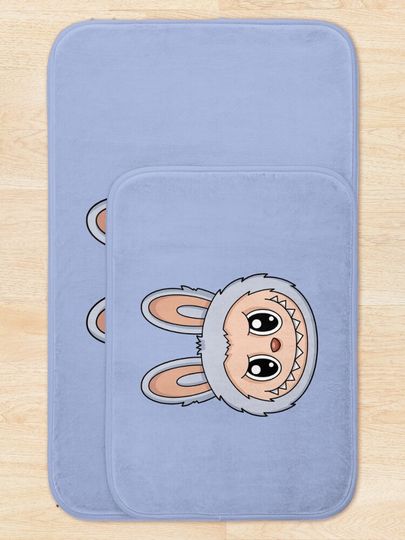 Labubu Seasalt Coconut Cute Character Bath Mat, For Bathroom, For Kitchen