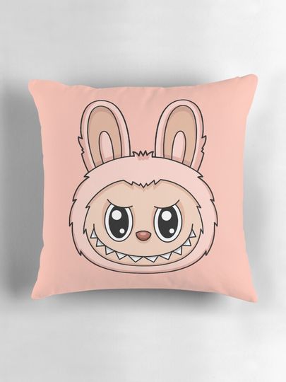Labubu Lychee Berry Cute Character Pillow, Cute Labubu Pillows Gift, Gift for Fan