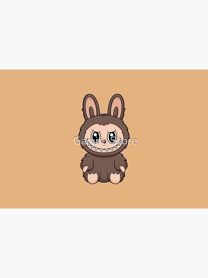 Labubu Chesnut Cocoa Cute Character Bath Mat, For Bathroom, For Kitchen