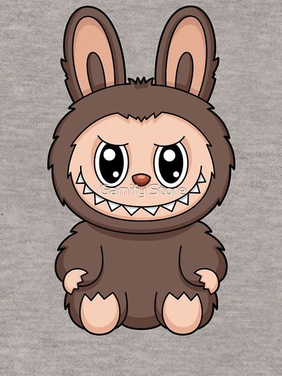 Labubu Chesnut Cocoa Cute Character Lightweight Hoodie