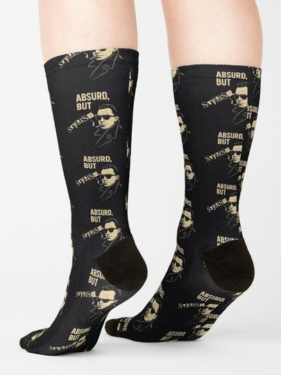Camus - Absurd But Stylish - Fun Philosophy Meme Gift Socks
