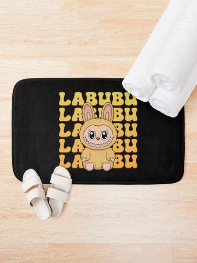 Labubu Baba Bath Mat, For Bathroom, For Kitchen