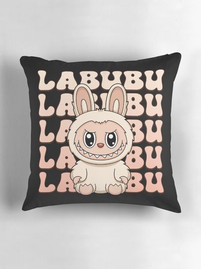 Labubu Soymilk Pillow, Cute Labubu Pillows Gift, Gift for Fan