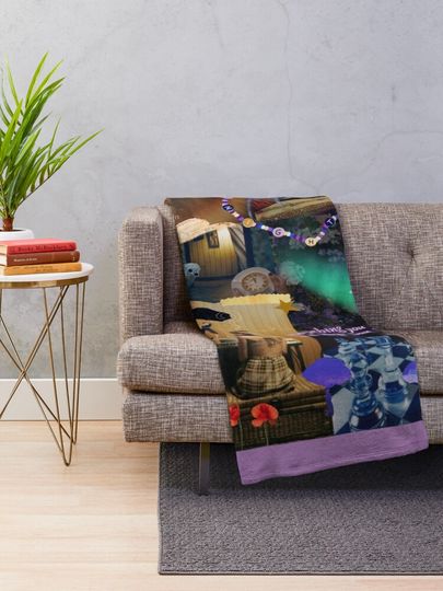 midnights inspired collage Throw Blanket, Gift for Fan