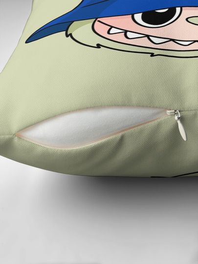 Labubu Green Grape Baseball Team Face Pillow, Cute Labubu Pillows Gift, Gift for Fan