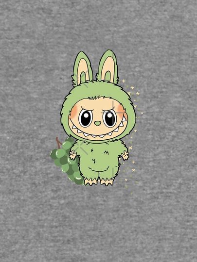 Green Grape Labubu Lightweight Sweatshirt
