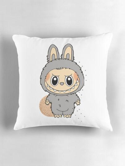 Sesame Bean Labubu Pillow, Cute Labubu Pillows Gift, Gift for Fan