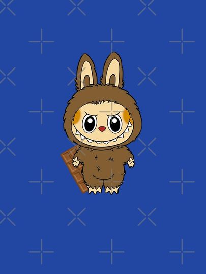 Secret Chestnut Cocoa Labubu Zipped Hoodie