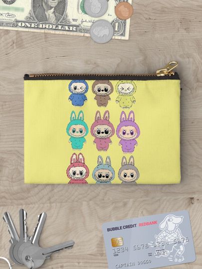 Labubu Zipper Pouch, Cute Bags Gift, Gift for Fan