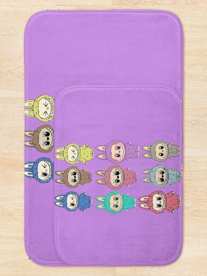 Labubu Bath Mat, For Bathroom, For Kitchen