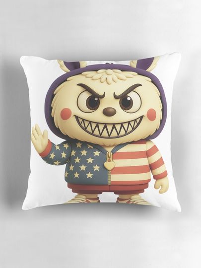 bubu Funny Original  Pillow, Cute Labubu Pillows Gift, Gift for Fan