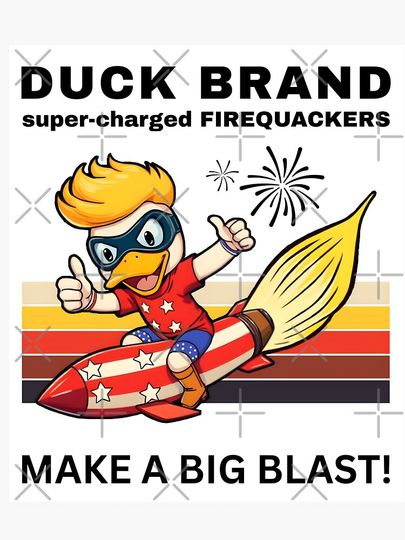 DUCK BRAND FIREQUACKERS  Sticker