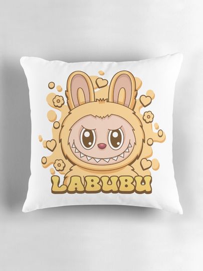 Labubu Baba Pillow, Cute Labubu Pillows Gift, Gift for Fan