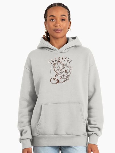 Garfield Fall Thankful Teddy Bear Hugs Premium Hoodie