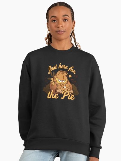 Garfield Thanksgiving Just Here For The Pie Premium Sweatshirt
