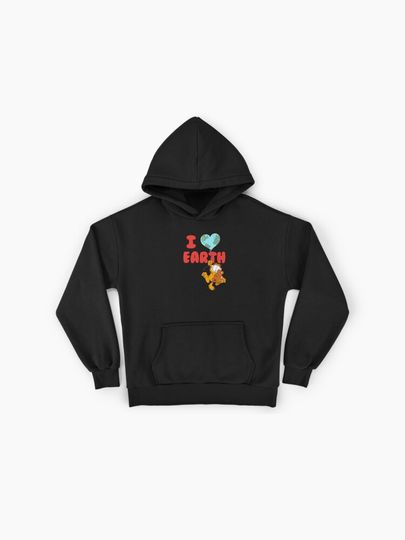 Garfield I Love Earth Day Poster Premium Hoodie