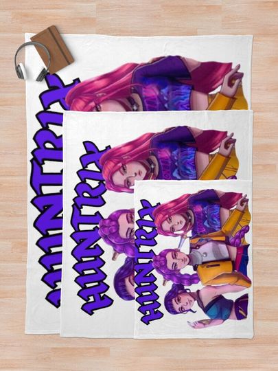 Huntrix Demon Hunters Fleece Blanket