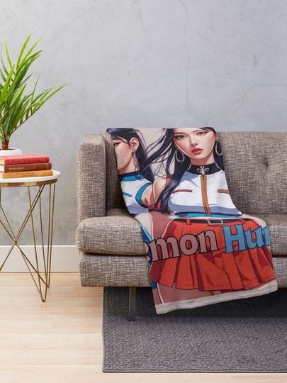 Huntrix Kpop girls demon Hunters Fleece Blanket
