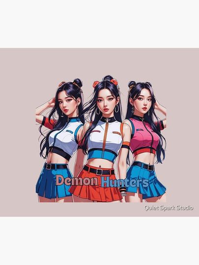 Huntrix Kpop girls demon Hunters Fleece Blanket