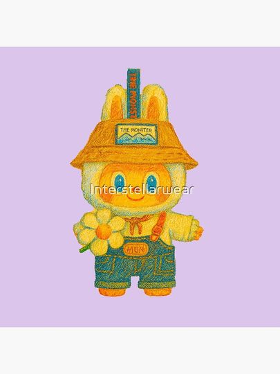 Flower Labubu Pillow, Cute Labubu Pillows Gift, Gift for Fan