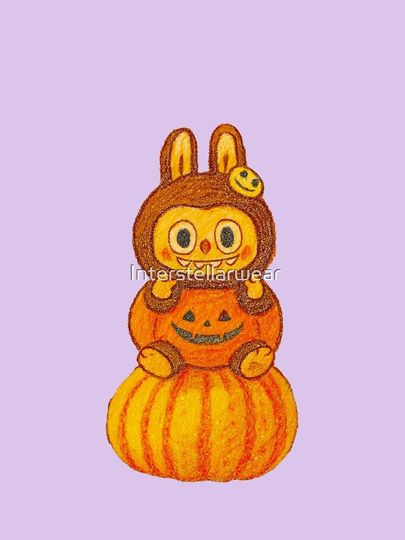 Pumpkin Labubu A-Line Dress, Gift for Her