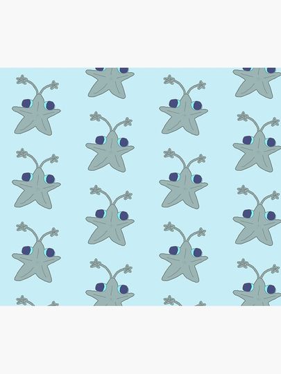 Silly Star Goober Blue Edition Throw Blanket