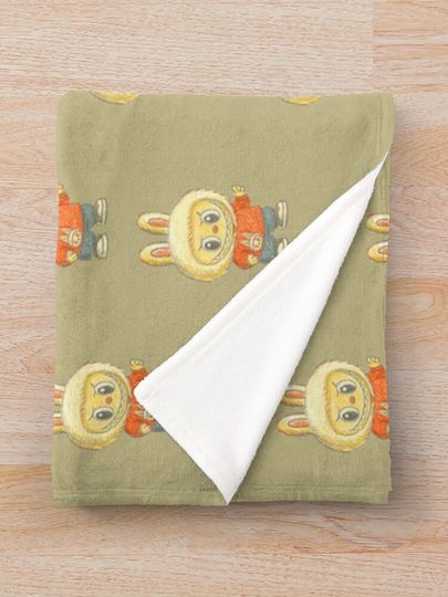 Labubu Cartoon Throw Blanket, Gift for Kids, Cute Gift