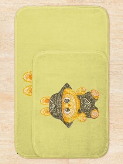 Fashion Labubu Bath Mat, For Bathroom, For Kitchen