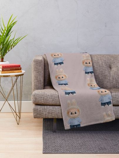 Labubu Throw Blanket, Gift for Kids, Cute Gift