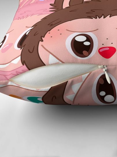 Labubu Series 1 And 2 Phone Case Pillow, Cute Labubu Pillows Gift, Gift for Fan