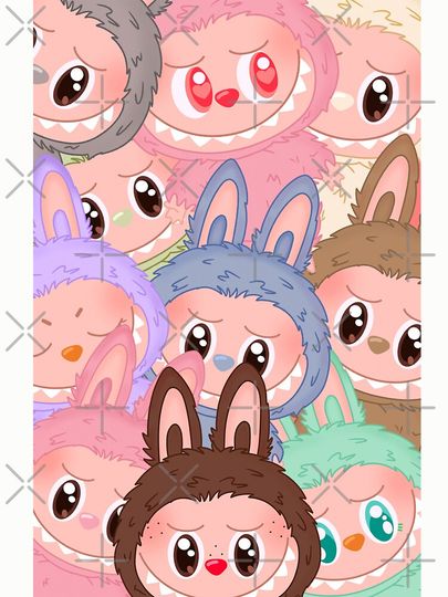 Labubu Series 1 And 2 Phone Case Pullover Sweatshirt