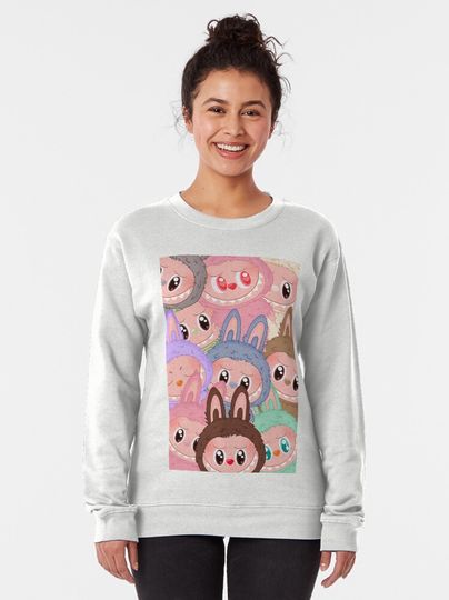 Labubu Series 1 And 2 Phone Case Pullover Sweatshirt