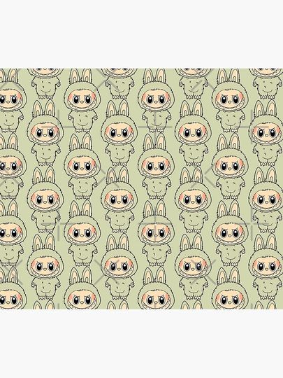 Labubu green grape Throw Blanket, Gift for Kids, Cute Gift