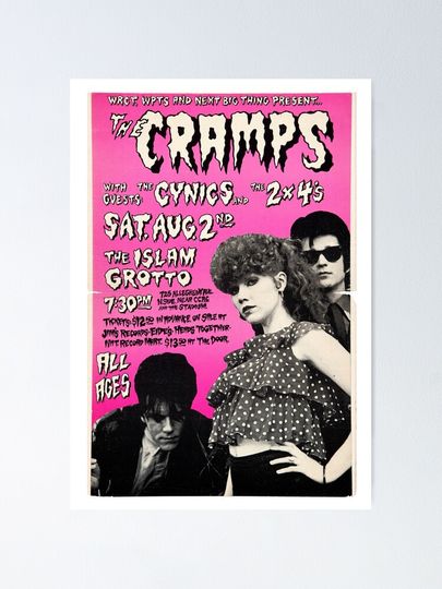 The Cramps Pink Concert Poster