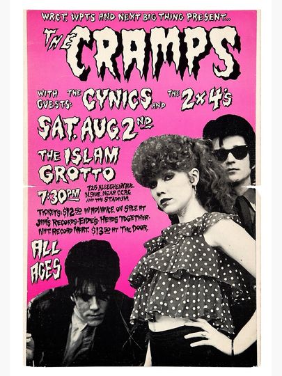 The Cramps Pink Concert Poster