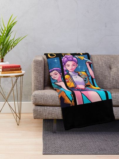Huntrix Kpop Demon Hunter Fleece Blanket