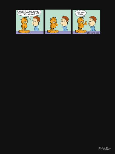 Garfield Jon Arbuckle Garfield Comic Strip Premium Sweatshirt