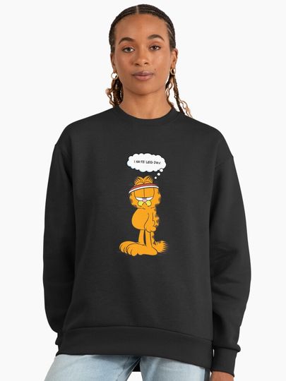 Garfield I Hate Legs Day Work Out Garfield Premium Sweatshirt