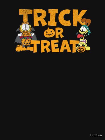 Garfield Odie Garfield Halloween Trick Or Treat Premium Hoodie