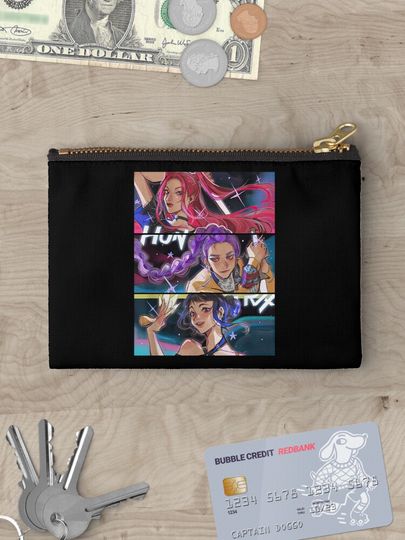 Huntrix Kpop Demon Hunters Zipper Pouch