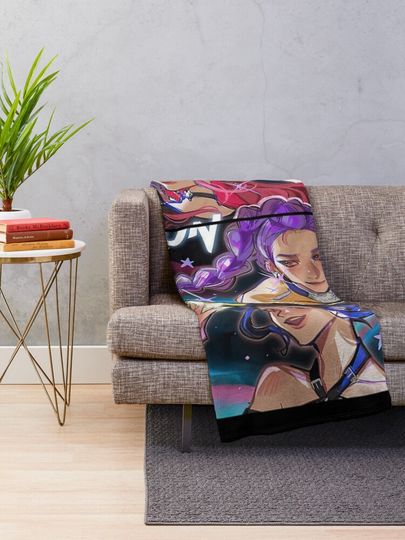 Huntrix Kpop Demon Hunters Fleece Blanket