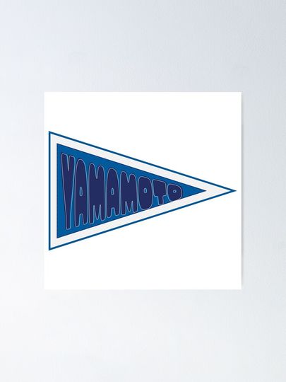 LA Dodgers Yamamoto Pennant Flag Poster