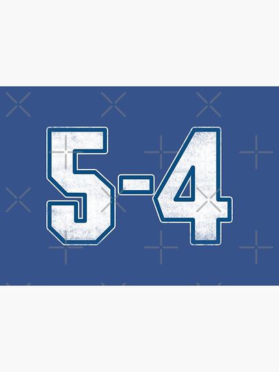 Dodgers 5-4. vintage. Poster